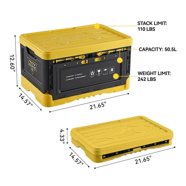 3W 50.5L Folding Storage Box  3Wliners   